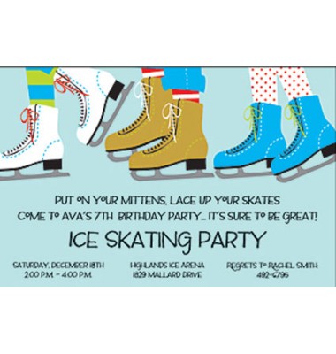 Skating Invitations, Ice Skate, Inviting Company